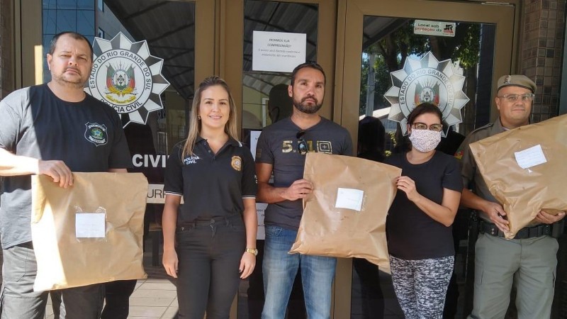 Brigada Militar Polícia Civil e Susepe recebem doação de máscaras em