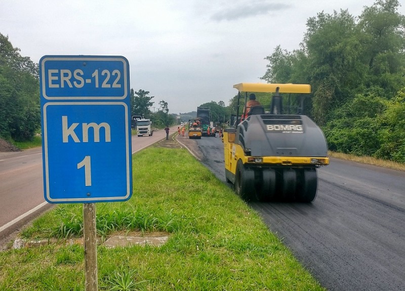 Vale do Sinos trecho em obras na ERS 122 em Portão requer atenção