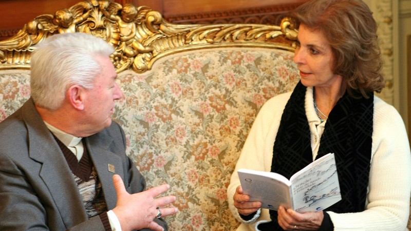 A governadora Yeda Crusius, recebe o arcebispo de Porto Alegre, Dom Dadeus Grings.