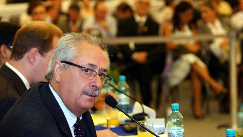 O secretário da Irrigação, Rogério Porto, representando a Governadora Yeda Crusius, na rodada de integração produtiva de Governadores e Prefeitos do FCCR/Mercosul - Eixo Sul.