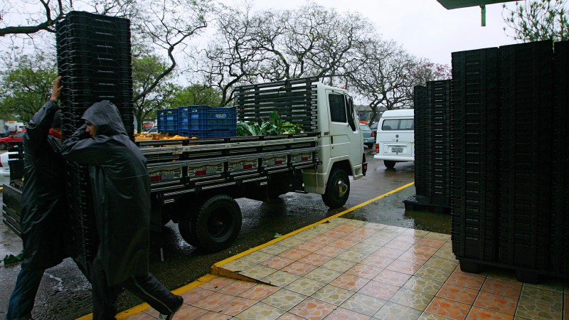 Central de Caixas da Ceasa adota caixas plásticas retornáveis no transporte e armazenamento de Hortifrutigranjeiros.