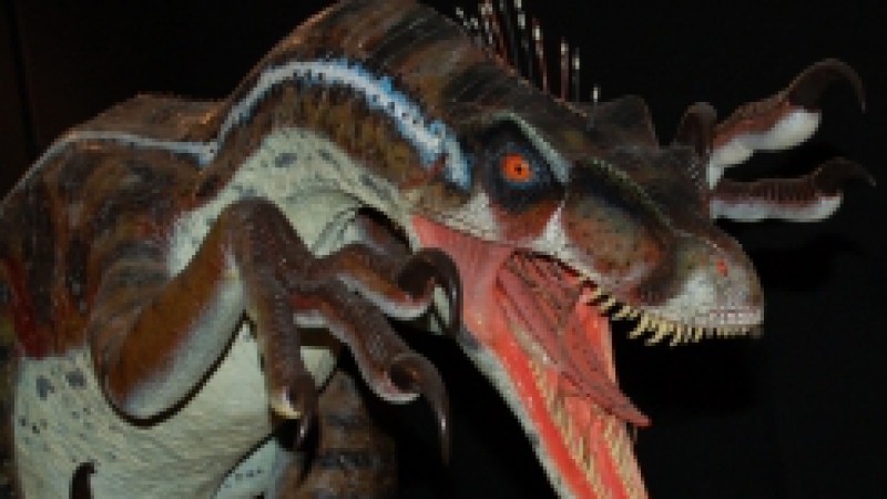 Atraindo a curiosidade das crian&ccedil;as e dos adultos, a exposi&ccedil;&atilde;o &ldquo;Dinossauros: ci&ecirc;ncia e fic&ccedil;&atilde;o&rdquo; &eacute; uma das atra&ccedil;&otilde;es do Espa&ccedil;o Tem&aacute;tico de Ecoturismo e Aventura do 5&deg; Sal&atilde;o Ga&uacute;cho do Turismo. Organizada pelo Museu de Ci&ecirc;ncias Naturais da Funda&ccedil;&atilde;o