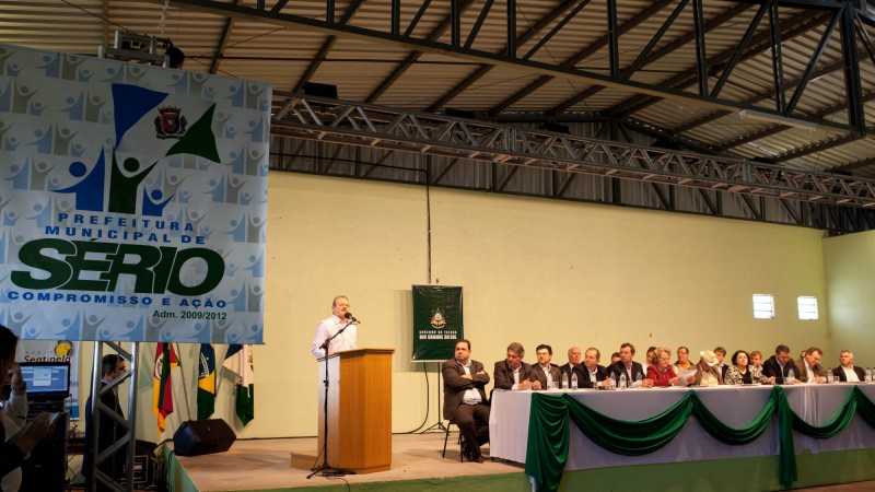 Governador Tarso Genro no ato de lançamento do Plano Safra