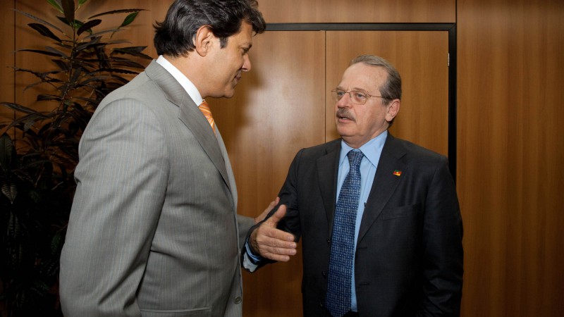 Governador Tarso Genro é recebido por Fernando Haddad, Ministro da Educação