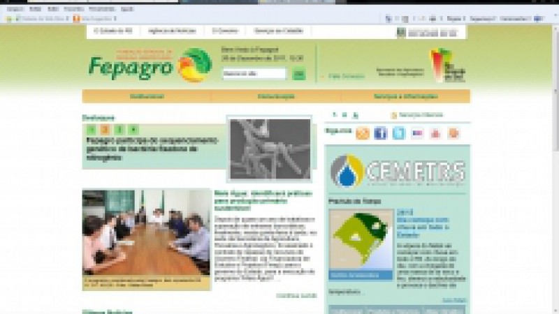 A Funda&ccedil;&atilde;o Estadual de Pesquisa Agropecu&aacute;ria (Fepagro) lan&ccedil;a, nesta ter&ccedil;a-feira (27), &agrave;s 9h, seu novo site. Produzido pela Companhia de Processamento de Dados (Procergs), o local conta com ferramentas que possibilitam maior interatividade e