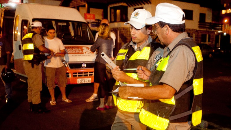 Operacao Balada Segura, barreira e fiscalizacao para orientacao sobre cuidados no transito na cidade de Torres litoral norte.