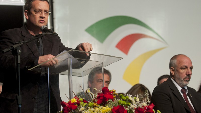 28.04.12: Interiorização do Governo do Estado em Rio Grande. Com a palavra, secretário de Infraestrutura e Logística Beto Albuquerque.