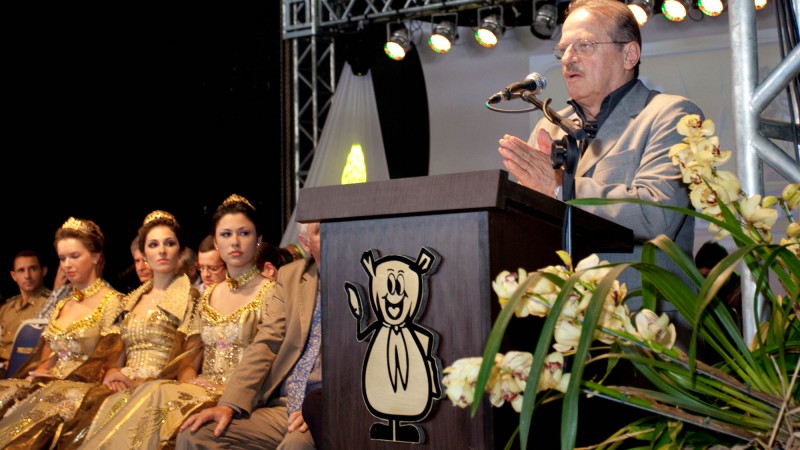 22.05.2012 Governador Tarso Genro durante abertura oficial da 17° Feira Nacional do Arroz - FENARROZ