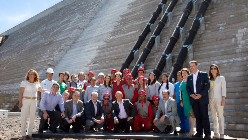 22.12.2012  Governador Tarso Genro participa com a Presidente Dilma Rousseff  da inauguração do Sistema de Abastecimento de Água Marrecas