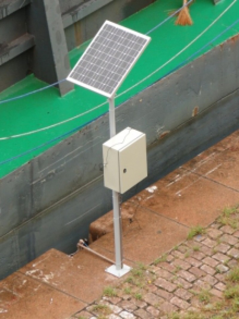 Uma parceria entre a Superintendência de Portos e Hidrovias e a Metroclima permitiu a instalação de um linígrafo junto à régua da Harmonia, no Cais Mauá. O equipamento se destina a registrar a variação do nível da água de rios e lagos em tempo real. As