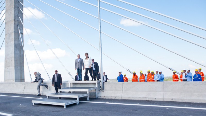 20.12.13: Governador Tarso Genro e Presidenta Dilma Rousseff inauguram a BR-448.