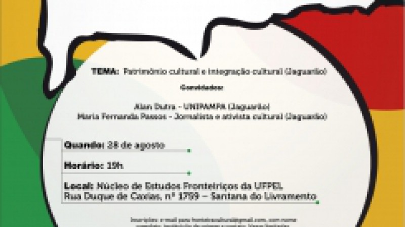 Mais uma edição da série Fronteira Cultural ocorre nesta quarta-feira (28), às 19h, em Santana Livramento. Numa iniciativa da Fundação para o Desenvolvimento de Recursos Humanos (FDRH), por meio da Rede Escola de Governo, em parceria com a Universidade