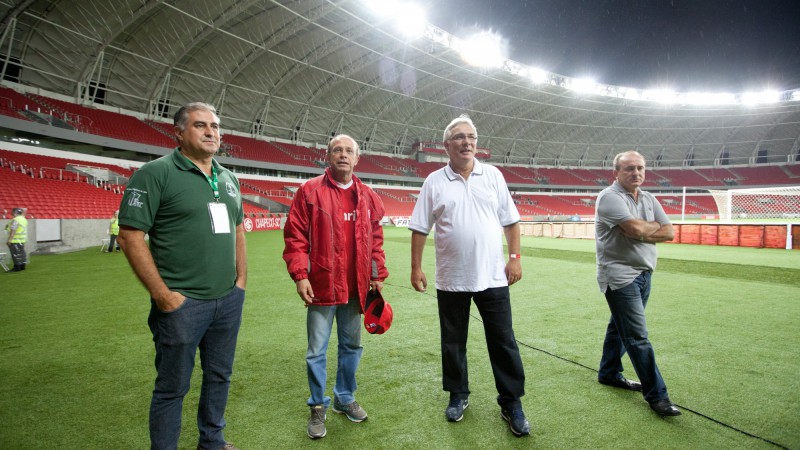 27.02.14: Vice Governador do estado Beto Grill participa de vistoria no segundo evento teste para Copa do Mundo no estádio Beira Rio.