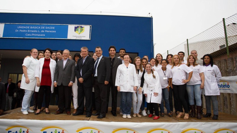 ESTEIO, RS, BRASIL: 30.04.14 Governador Tarso Genro inaugura Unidade de Sa&uacute;de Primavera. Foto: Caco Argemi/Pal&aacute;cio Piratini