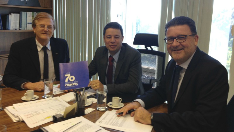 Prodanov encontrou-se com o presidente da Ceitec e secretário executivo do Ministério da Ciência e Tecnologia