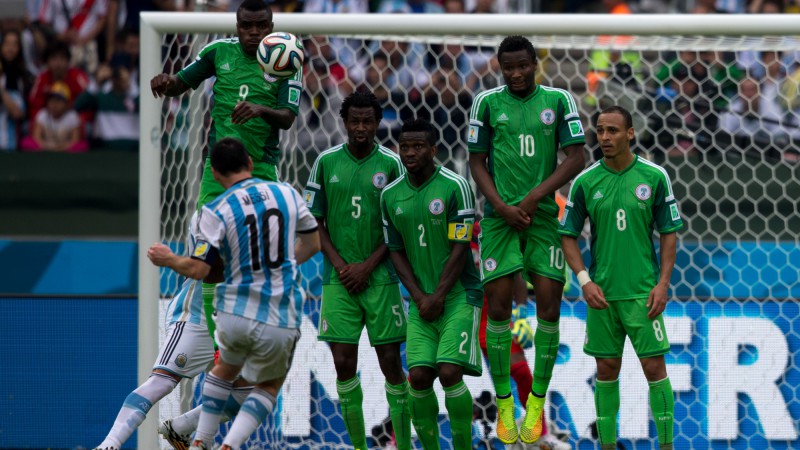 Messi fez dois dos três gols da vitória da Argentina contra a Nigéria, no Beira-Rio