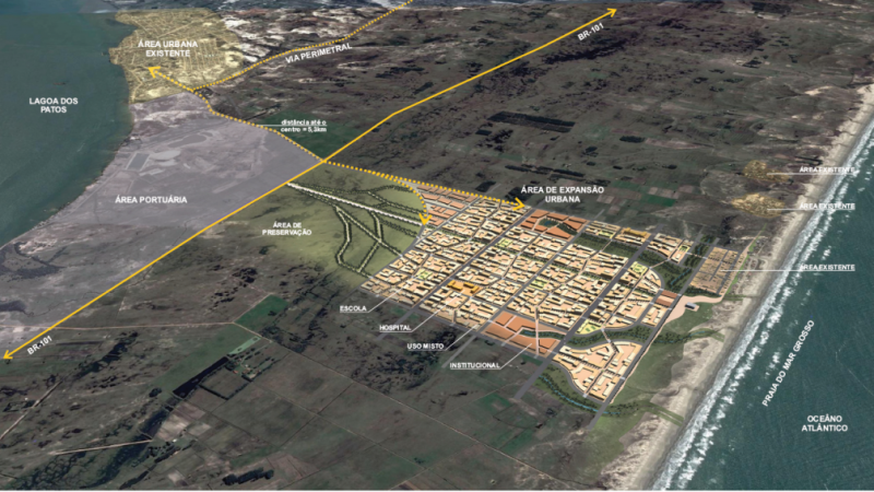 Proposta de constru&ccedil;&atilde;o de novo bairro visa absorver aumento da popula&ccedil;&atilde;o devido a instala&ccedil;&atilde;o de estaleiro