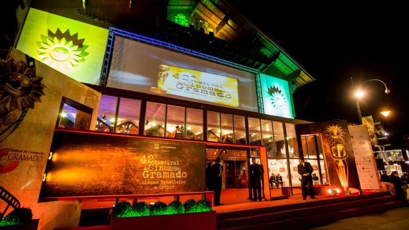 GRAMADO, RS, BRASIL, 08.08.14: Estande da Secretaria de Cultura do RS no Festival de Cinema de Gramado. Foto: Alina Souza/Palácio Piatini