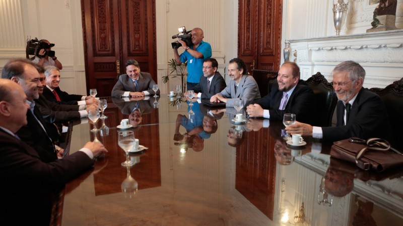 Porto ALEGRE, RS, BRASIL, 07.11.14:  Reunião de transição de governo. Foto: Claudio Fachel/Palácio Piratini