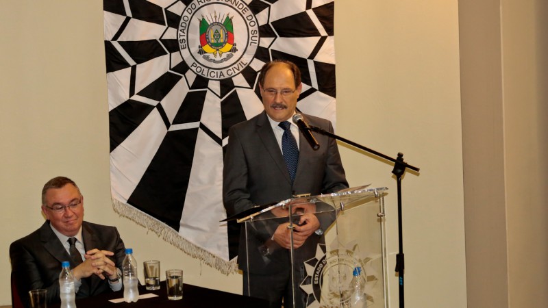 PORTO ALEGRE, RS, BRASIL, 08.01.15: Governador José Ivo Sartóri participa da posse do novo Chefe de Polícia. Foto: Leandro Osório/ Especial Palácio Piratini