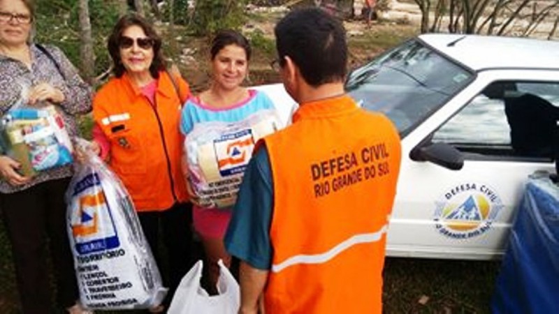 Atendimento aos desabrigados