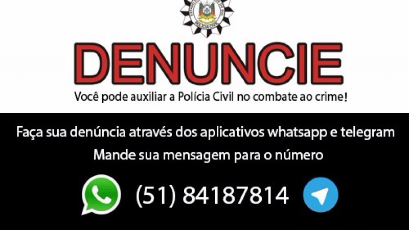 Sigilo &eacute; garantido e podem ser enviados v&iacute;deos, fotos e documentos