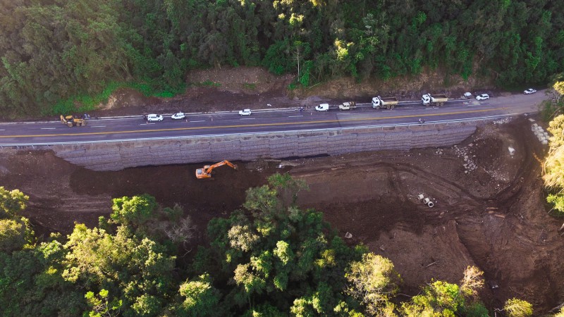 TRÊS COROAS, RS, BRASIL Obra em exceção na ERS 115, trecho dos km 27 - 29. FOTO: Jefferson Bernardes/Especial Palácio Piratini