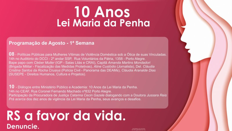 10 anos da Lei Maria da Penha