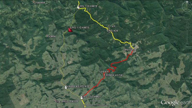 ERS-110 ser&aacute; parcialmente interditada a partir desta segunda-feira