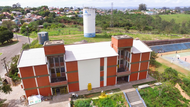 Obra em escola de Novo Hamburgo