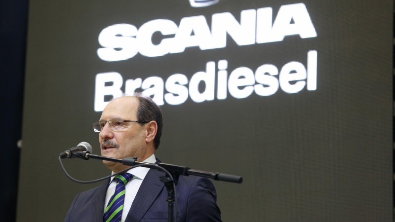 CAXIAS DO SUL, RS, BRASIL 16.11.2016: O governador José Ivo Sartori participou, nesta quarta-feira (16), da inauguração da maior concessionária mundial da Scania, empresa sueca fabricante de caminhões. O evento aconteceu em Caxias do Sul e contou com a