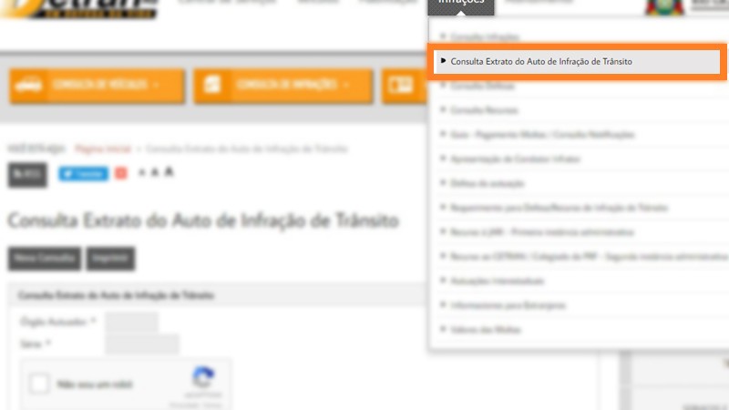 Condutores podem obter extratos de suas infrações no site do Detran