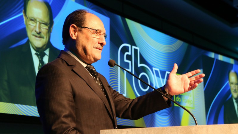 O governador José Ivo Sartori participou da abertura da 5ª Feira Brasileira do Varejo, organizada pelo Sindilojas Porto Alegre