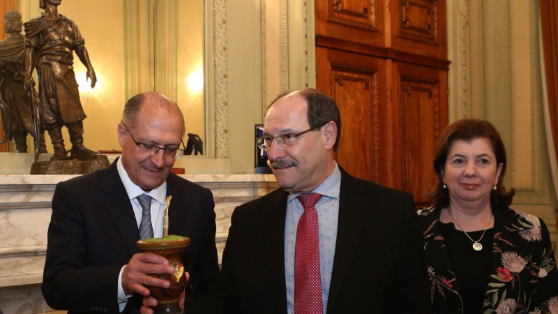 José Ivo Sartori recebeu Geraldo Alckmin na sede do governo gaúcho