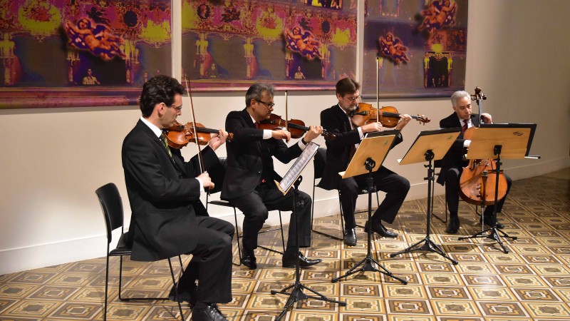 Músicos da Ospa interpretam obras de Dvorák, Villa-Lobos e Piazzolla na Pinacoteca do Margs