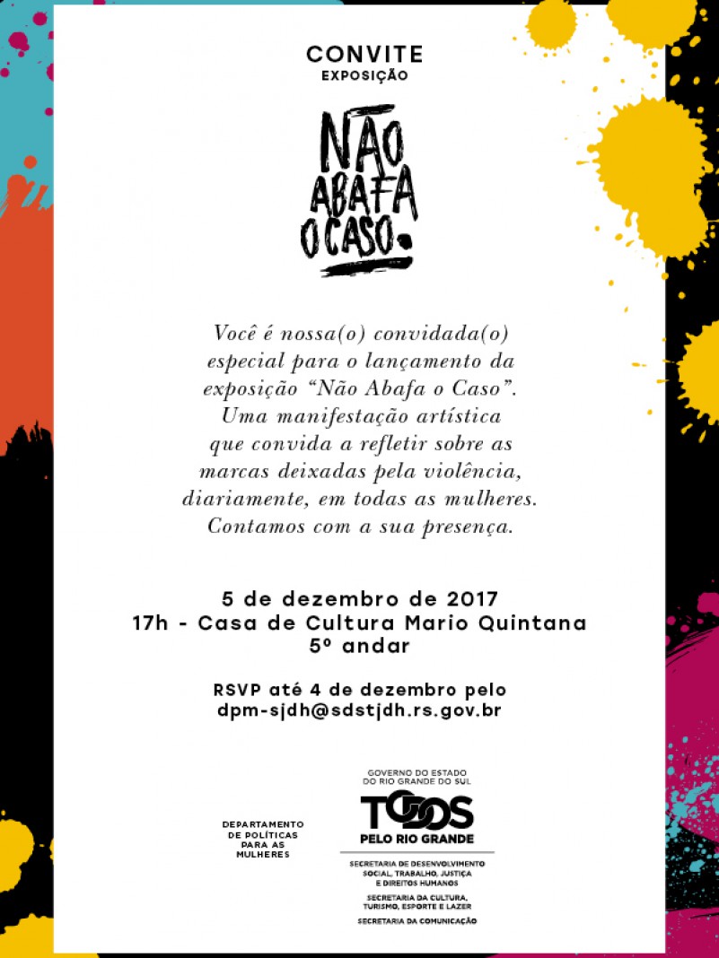 Casa de Cultura Mario Quintana recebe exposi&ccedil;&atilde;o 'N&atilde;o Abafa o Caso'
