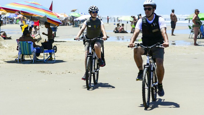 Policiamento em bicicletas