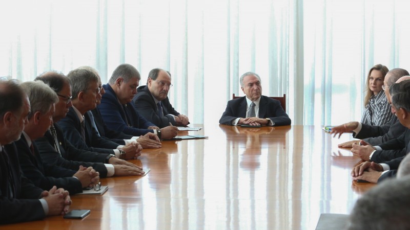 BRASÍLIA, DF, BRASIL 13.03.2018: O governador José Ivo Sartori esteve em audiência com o presidente Michel Temer, na manhã desta terça-feira (13), no Palácio da Alvorada, em Brasília. Foto: Luiz Chaves/Palácio Piratini