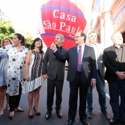 PORTO ALEGRE, RS, BRASIL 21.03.2018: Governador José Ivo Sartori durante o lançamento da 30º Festival Internacional de Balonismo de Torres. Foto: Dani Barcellos/Palácio Piratini