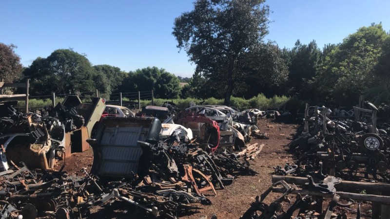 Cerca de 200 toneladas de sucata automotiva foram recolhidas em Sarandi