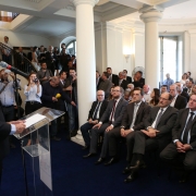 PORTO ALEGRE, RS, BRASIL 09.04.2018: Assinatura do contrato de permuta de área construída do Estado para a construção da Penitenciária Masculina de Bento Gonçalves. Foto: Luiz Chaves/Palácio Piratini
