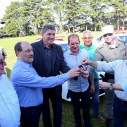 PASSO FUNDO, RS, BRASIL 12.04.2018: O governo do Estado entregou, nesta quinta-feira (12), as novas viaturas da Brigada Militar (BM) destinadas aos municípios da área de abrangência do Comando Regional de Policiamento Ostensivo (CRPO) Planalto. O ato, que