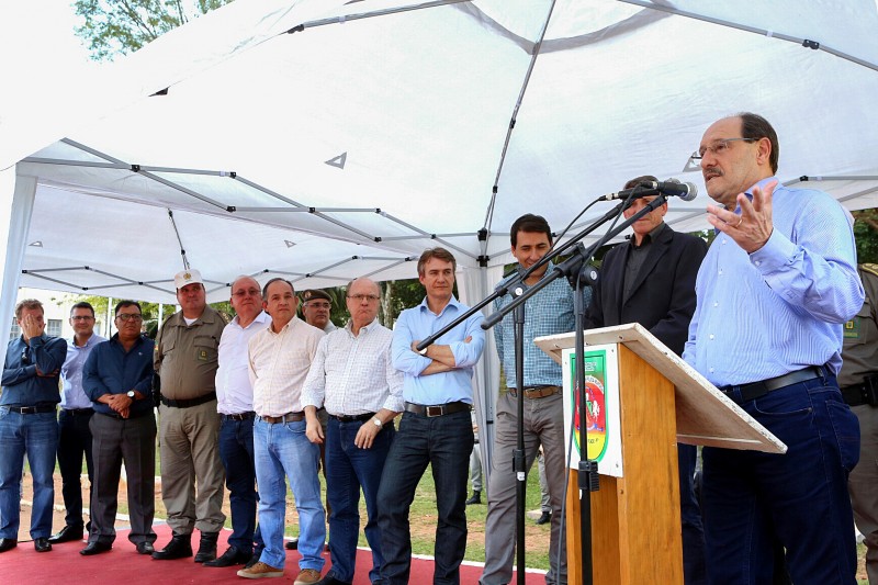 Sartori reforçou que segurança é prioridade: "Tanto é verdade que tivemos redução nos índices de criminalidade, como homicídio e latrocínios"