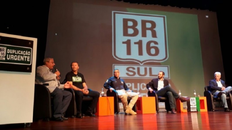 Secretário dos Transportes, Humberto Canuso, participou de debate sobre importância da duplicação da BR-116