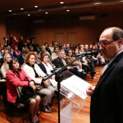 PORTO ALEGRE, RS, BRASIL 04.06.2018: A Campanha do Agasalho 2018 do Estado foi lançada nesta segunda-feira (4), durante o encerramento do 4º Encontro de Primeiras Damas - Protagonistas da Solidariedade. O evento foi realizado na Sala da Música do Multipal