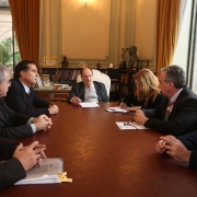 PORTO ALEGRE, RS, BRASIL 05.07.2018: O governador José Ivo Sartori assinou, nesta quinta-feira (5), convênio junto à Companhia Estadual de Energia Elétrica (CEEE), para a instalação de uma usina solar fotovoltaica no Centro Administrativo Fernando Ferrari