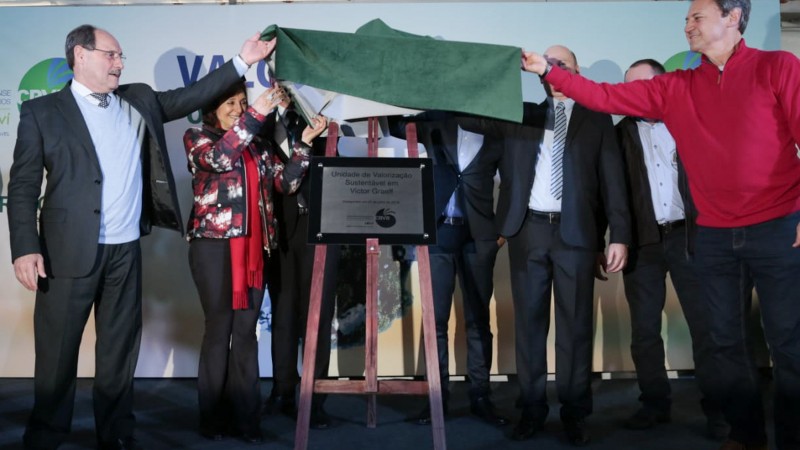 VICTOR GRAEFF, RS, BRASIL 06.07.2018: O governo do Estado e a Companhia Riograndense de Valoriza&ccedil;&atilde;o de Res&iacute;duos (CRVR) inauguraram, nesta sexta-feira (6), a Unidade de Valoriza&ccedil;&atilde;o Sustent&aacute;vel de Victor Graeff. O empreendimento vai centralizar a destina&ccedil;&atilde;o