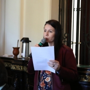 PORTO ALEGRE, RS, BRASIL 12.09.2018: A secretária de Desenvolvimento Social, Trabalho Justiça e Direitos Humanos (SDSTJDH), Maria Helena Sartori participou, na manhã desta quarta-feira (12), no Salão Azul na Ala Residencial do Palácio Piratini, do café da