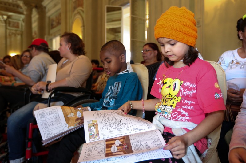 PORTO ALEGRE, RS, BRASIL 18.09.2018: No Palácio Piratini, o Instituto do Câncer Infantil (ICI) comemorou em solenidade nesta terça-feira (18) o apoio institucional recebido do governo do Estado na campanha pelo Setembro Dourado, que busca conscientizar a
