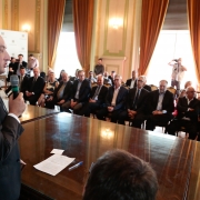 PORTO ALEGRE, RS,BRASIL 27.12.2018:  Governador participou  nesta quinta-feira (27) da cerimônia de descerramento da Galeria de Ex-Secretários da Casa Civil .foto: Dani Barcellos/Palácio Piratini